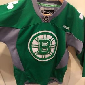 Kids Shamrock Bruins jersey